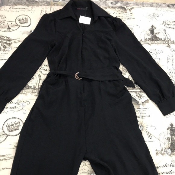 🎁 Fraiche By J Utility Long Sleeve Jumpsuit - Picture 4 of 11